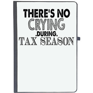                       UDNAG Ruled Notebook Diary 'Tax Season | there's no cring during', [A5 80Pages 80GSM]                                              