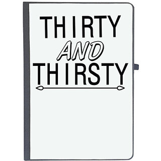                       UDNAG Ruled Notebook Diary 'Thirsty | thirty and thirsty', [A5 80Pages 80GSM]                                              
