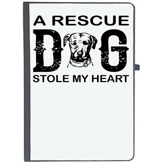                       UDNAG Ruled Notebook Diary 'Dog | A rescue', [A5 80Pages 80GSM]                                              