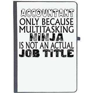                       UDNAG Ruled Notebook Diary 'Accountant | acountant only because multitasking', [A5 80Pages 80GSM]                                              