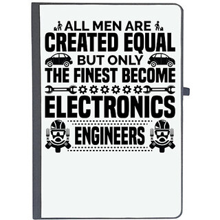                       UDNAG Ruled Notebook Diary 'Electronic Engineer | All men are created', [A5 80Pages 80GSM]                                              