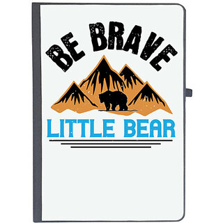                       UDNAG Ruled Notebook Diary 'Bear Brave | e brave little bear', [A5 80Pages 80GSM]                                              