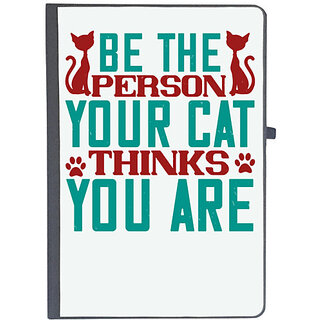                       UDNAG Ruled Notebook Diary 'Cat | Be The Person Thinks You are', [A5 80Pages 80GSM]                                              