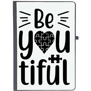                       UDNAG Ruled Notebook Diary 'Beautiful | Be you', [A5 80Pages 80GSM]                                              