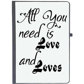                       UDNAG Ruled Notebook Diary 'Love | all you need is', [A5 80Pages 80GSM]                                              