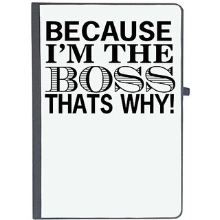                       UDNAG Ruled Notebook Diary 'BOSS | ecause i'm the boss', [A5 80Pages 80GSM]                                              