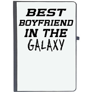                       UDNAG Ruled Notebook Diary 'Boyfriend | best boyfriend in the galaxy', [A5 80Pages 80GSM]                                              