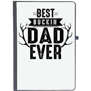                       UDNAG Ruled Notebook Diary 'Father | est Buckin Dad ever', [A5 80Pages 80GSM]                                              