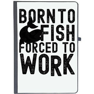                       UDNAG Ruled Notebook Diary 'Fish Work | Born to Fish', [A5 80Pages 80GSM]                                              