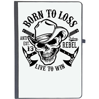                       UDNAG Ruled Notebook Diary 'Death | Born to loss', [A5 80Pages 80GSM]                                              