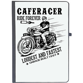                       UDNAG Ruled Notebook Diary 'Rider | Cafe racer', [A5 80Pages 80GSM]                                              