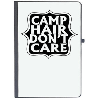                       UDNAG Ruled Notebook Diary 'Camping | amp hair don't care', [A5 80Pages 80GSM]                                              