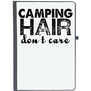                       UDNAG Ruled Notebook Diary 'Camping | camping hair don't care', [A5 80Pages 80GSM]                                              