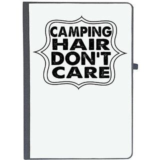                       UDNAG Ruled Notebook Diary 'Camping | camping hair don't', [A5 80Pages 80GSM]                                              