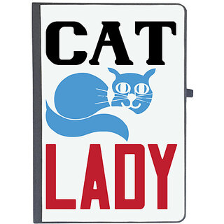                       UDNAG Ruled Notebook Diary 'Lady | cat lady', [A5 80Pages 80GSM]                                              