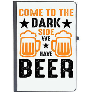                      UDNAG Ruled Notebook Diary 'Beer | Come To the dark Side We', [A5 80Pages 80GSM]                                              