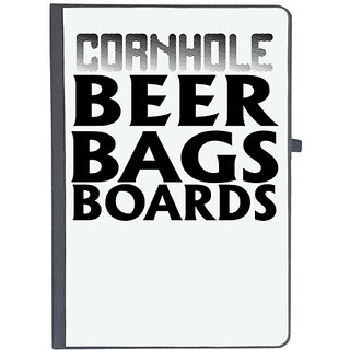                       UDNAG Ruled Notebook Diary 'Beer | cornhole beer bags boards', [A5 80Pages 80GSM]                                              