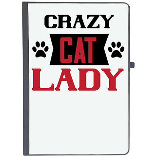                       UDNAG Ruled Notebook Diary 'Lady | crazy cat lady', [A5 80Pages 80GSM]                                              