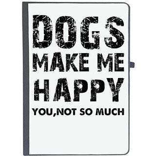                      UDNAG Ruled Notebook Diary 'Dog | dogs make me happy', [A5 80Pages 80GSM]                                              