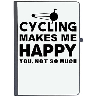                       UDNAG Ruled Notebook Diary 'Cycling | Cycling Makes Me,', [A5 80Pages 80GSM]                                              