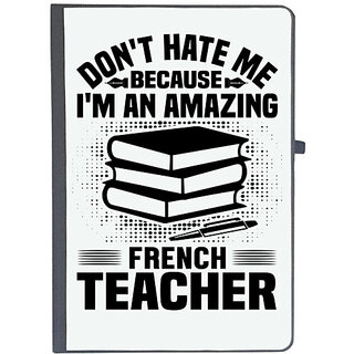                       UDNAG Ruled Notebook Diary 'Teacher | Don't hate me', [A5 80Pages 80GSM]                                              