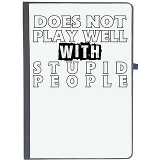                       UDNAG Ruled Notebook Diary 'Stupid People | does not play well', [A5 80Pages 80GSM]                                              