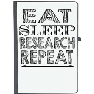                       UDNAG Ruled Notebook Diary 'Research | eat sleep research', [A5 80Pages 80GSM]                                              