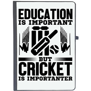                       UDNAG Ruled Notebook Diary 'Cricket | Education is', [A5 80Pages 80GSM]                                              
