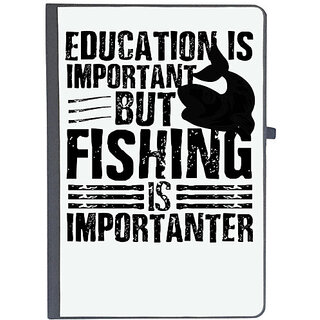                       UDNAG Ruled Notebook Diary 'Fishing | Education', [A5 80Pages 80GSM]                                              