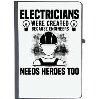                       UDNAG Ruled Notebook Diary 'Electrician | Electrician were', [A5 80Pages 80GSM]                                              