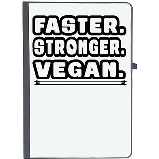                      UDNAG Ruled Notebook Diary 'Vegan | aster stonger vegan', [A5 80Pages 80GSM]                                              