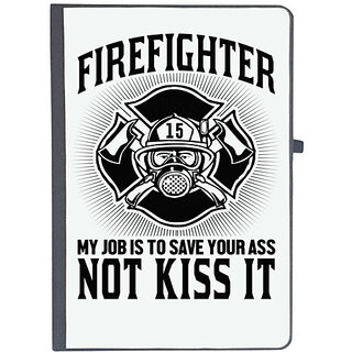                      UDNAG Ruled Notebook Diary 'Fire fighter | Fire Fighter my job', [A5 80Pages 80GSM]                                              