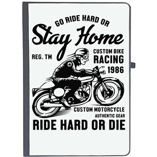                       UDNAG Ruled Notebook Diary 'Rider | Go ride hard', [A5 80Pages 80GSM]                                              