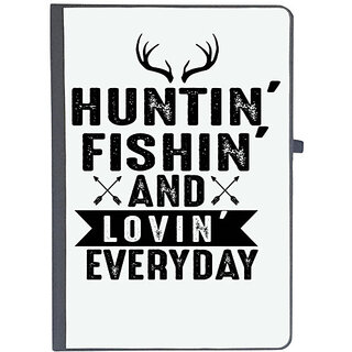                       UDNAG Ruled Notebook Diary 'Hunter | Hunting Fishing', [A5 80Pages 80GSM]                                              