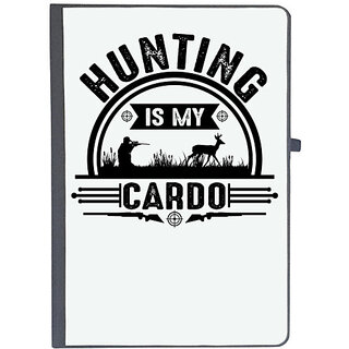                       UDNAG Ruled Notebook Diary 'Hunter | Hunting is my Cardo', [A5 80Pages 80GSM]                                              