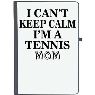                       UDNAG Ruled Notebook Diary 'Tennis | i can't keep calm i'm a tennis mom', [A5 80Pages 80GSM]                                              