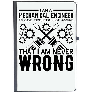                       UDNAG Ruled Notebook Diary 'Mechanical Engineer | I Am A 2', [A5 80Pages 80GSM]                                              