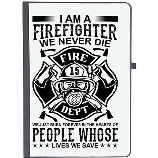                       UDNAG Ruled Notebook Diary 'Firefighter | I am a', [A5 80Pages 80GSM]                                              