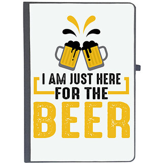                       UDNAG Ruled Notebook Diary 'Beer | I AM JUST HERE FOR THE BEER', [A5 80Pages 80GSM]                                              