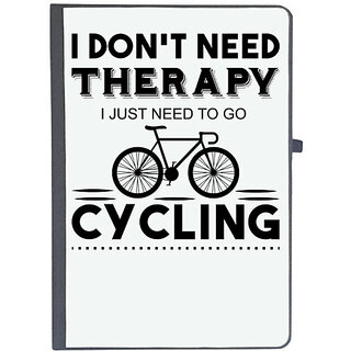                       UDNAG Ruled Notebook Diary 'Cycling | I Don't Need 2', [A5 80Pages 80GSM]                                              