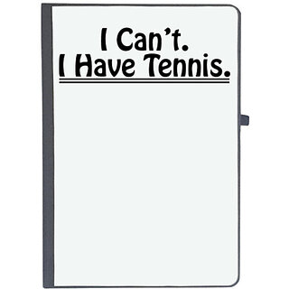                       UDNAG Ruled Notebook Diary 'Tennis | i can't i have tennis', [A5 80Pages 80GSM]                                              