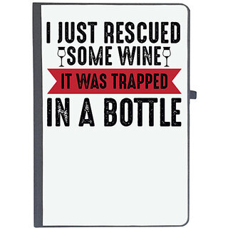                       UDNAG Ruled Notebook Diary 'Wine | I Just', [A5 80Pages 80GSM]                                              