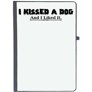                       UDNAG Ruled Notebook Diary 'Dog | i kissed a dog', [A5 80Pages 80GSM]                                              