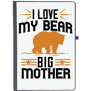                       UDNAG Ruled Notebook Diary 'Mother | I love my big mother bear', [A5 80Pages 80GSM]                                              