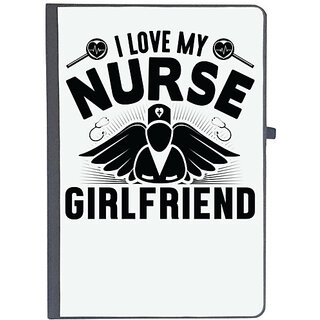                       UDNAG Ruled Notebook Diary 'Nurse | I love my 2', [A5 80Pages 80GSM]                                              