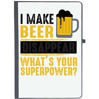                       UDNAG Ruled Notebook Diary 'Beer | I make Beer Diaspper Whats Your Super Power', [A5 80Pages 80GSM]                                              