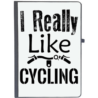                       UDNAG Ruled Notebook Diary 'Cycling | I Really Like Cycling', [A5 80Pages 80GSM]                                              