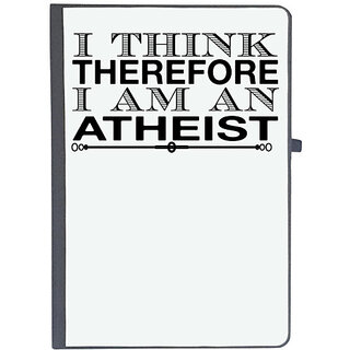                       UDNAG Ruled Notebook Diary 'Atheist | i think therefore', [A5 80Pages 80GSM]                                              