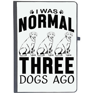                      UDNAG Ruled Notebook Diary 'Dog | I was normal', [A5 80Pages 80GSM]                                              