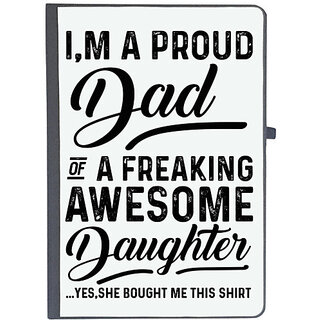                       UDNAG Ruled Notebook Diary 'Father, Daughter | I' M A Proud', [A5 80Pages 80GSM]                                              